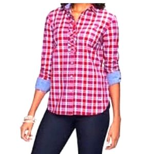 Talbots Plaid Button Down Shirt